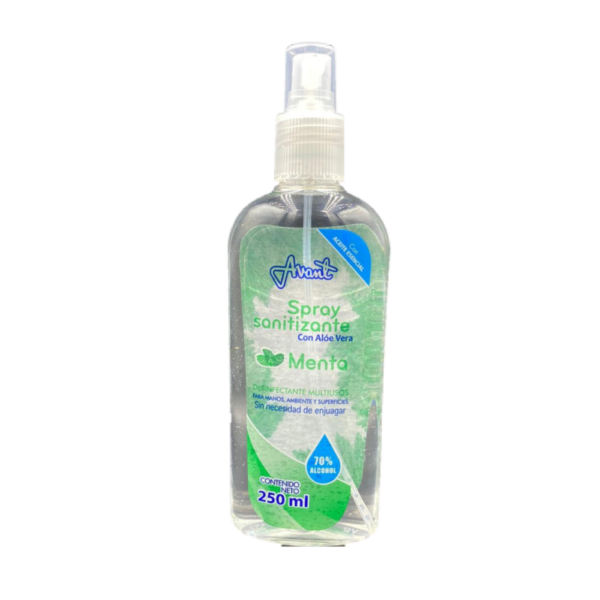 SPRAY SANITIZANTE CON ALOE VERA MENTA 20/250ML