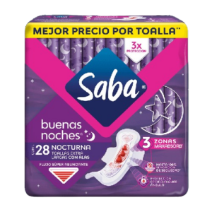 TOALLAS SABA BUENAS NOCHES C/A XL KIT CON 5 CAJAS