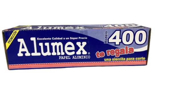 PAPEL ALUMINIO ALUMEX 4PZ/400