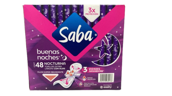 TOALLAS SABA BUENAS NOCHES C/A 6/8PZ