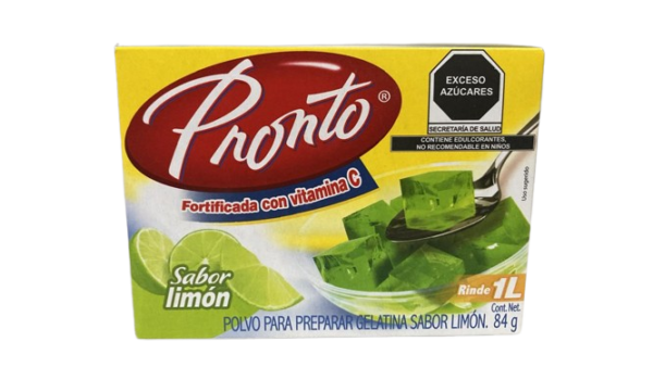 GELATINA PRONTO LIMON 24/84 GR