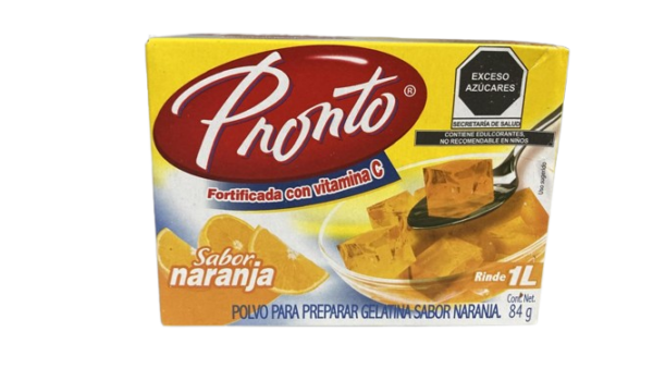 GELATINA PRONTO NARANJA 24/84GR