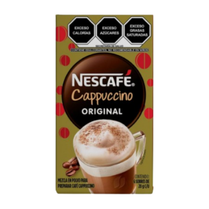 CAFE NESCAFE P/PREPAR CAPUCCINO CLASICO 6/20GR
