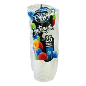 VASO REYMA PLASTICO 1L 20/25PZAS