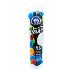 VASO PLASTICO REYMA #5.5 20/50PZAS
