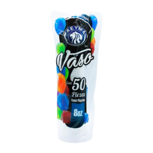 VASO PLASTICO REYMA #8 20/50PZAS