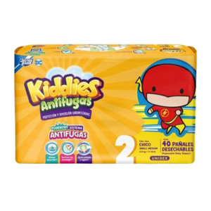 PAÑAL KIDDIES ANTIFUGAS CHICO ET2/40PZAS