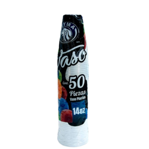 VASO PLASTICO REYMA #16-A 40/25PZAS