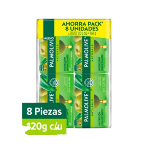 JABON PALMOLIVE NATURALS 8EXH/8PZAS/120GR