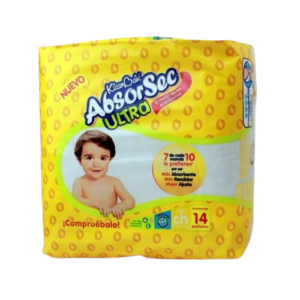 PAÑAL ABSORSEC CHICO 8/14PZAS