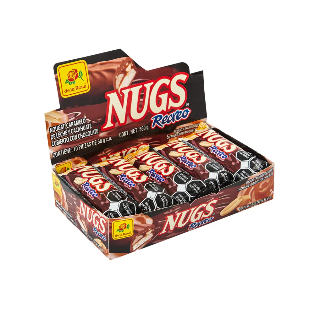 NUGS RECREO CHOCOLATE DE LA ROSA 20/10PZAS/48GR