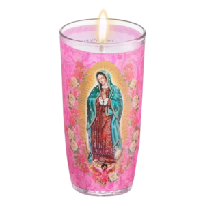 VELADORA CENTENARIO FAMA VIRGEN DE GUADALUPE C/20PZAS
