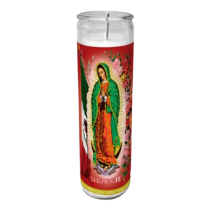 VELADORA IMAGEN VIRGEN DE GUADALUPE C/12PZAS
