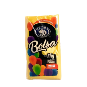 BOLSA CAMISETA POLISEDA MEDIANA 25X50CM 1KG