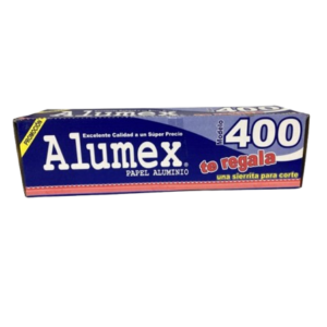 PAPEL ALUMINIO ALUMEX 4PZAS/400