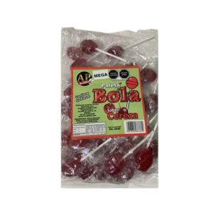 PALETAS MEGA PALEBOLA CEREZA 24/40PZAS