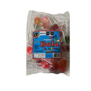 PALETAS MEGA PALEBOLA TUTI FRUTI 24/40PZAS