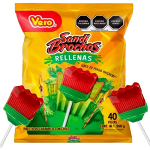 PALETAS VERO SANDI BROCHAS RELLENAS 40/40PZAS