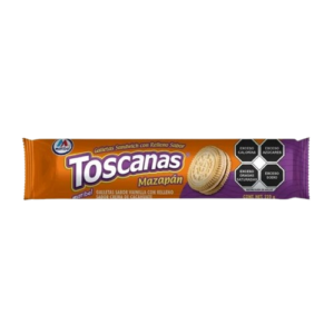 GALLETAS TOSCANA SANDWICH MAZAPAN MARIBEL 20/200GR