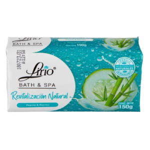 JABON LIRIO PEPINO Y BAMBU EXH 12/4 PZAS/150GR