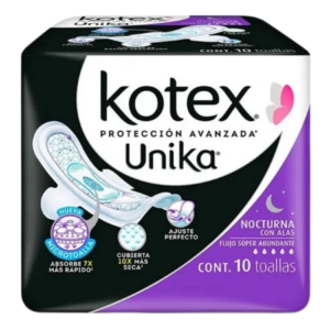 TOALLAS KOTEX UNIKA NOCTURNA 10/10PZAS