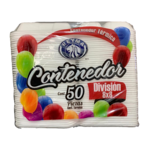 CONTENEDOR REYMA 8X8 C/DIVISION 4/50PZAS