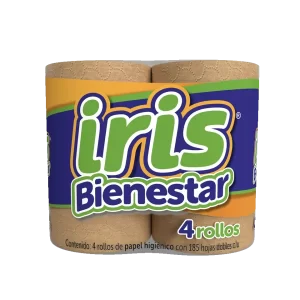 PAPEL HIGIENICO IRIS BIENESTAR 185 24/4PZAS