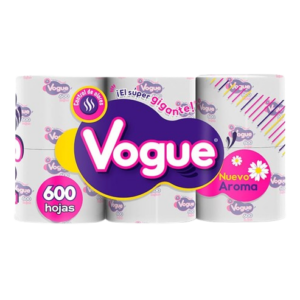 PAPEL HIGIENICO VOGUE 8EXH/6PZAS