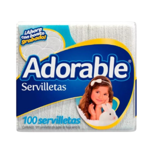 SERVILLETA ADORABLE 24/100PZAS