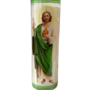 VELADORA VASO FLORERO IMAGEN SAN JUDAS C/12PZAS
