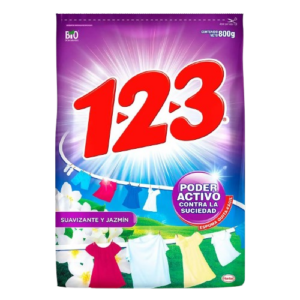 JABON 123 MAXIPODER SUAVIZANTE Y JAZMIN 24/800 GR